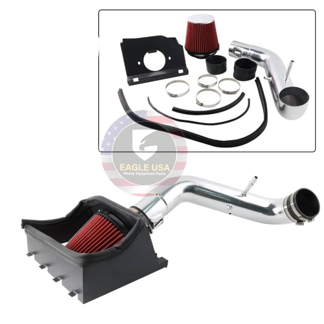 Fits 2011-2014 Ford F150 5.0L V8 Engine Cold Air Intake Kit System Heat Shield - Image 2