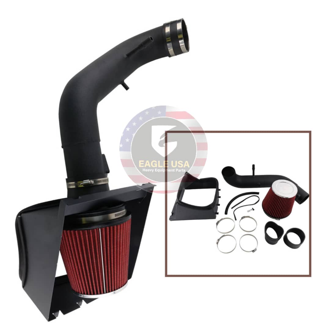 Fits 2011-2014 Ford F150 5.0L V8 Engine Cold Air Intake Kit System Heat Shield - Image 5
