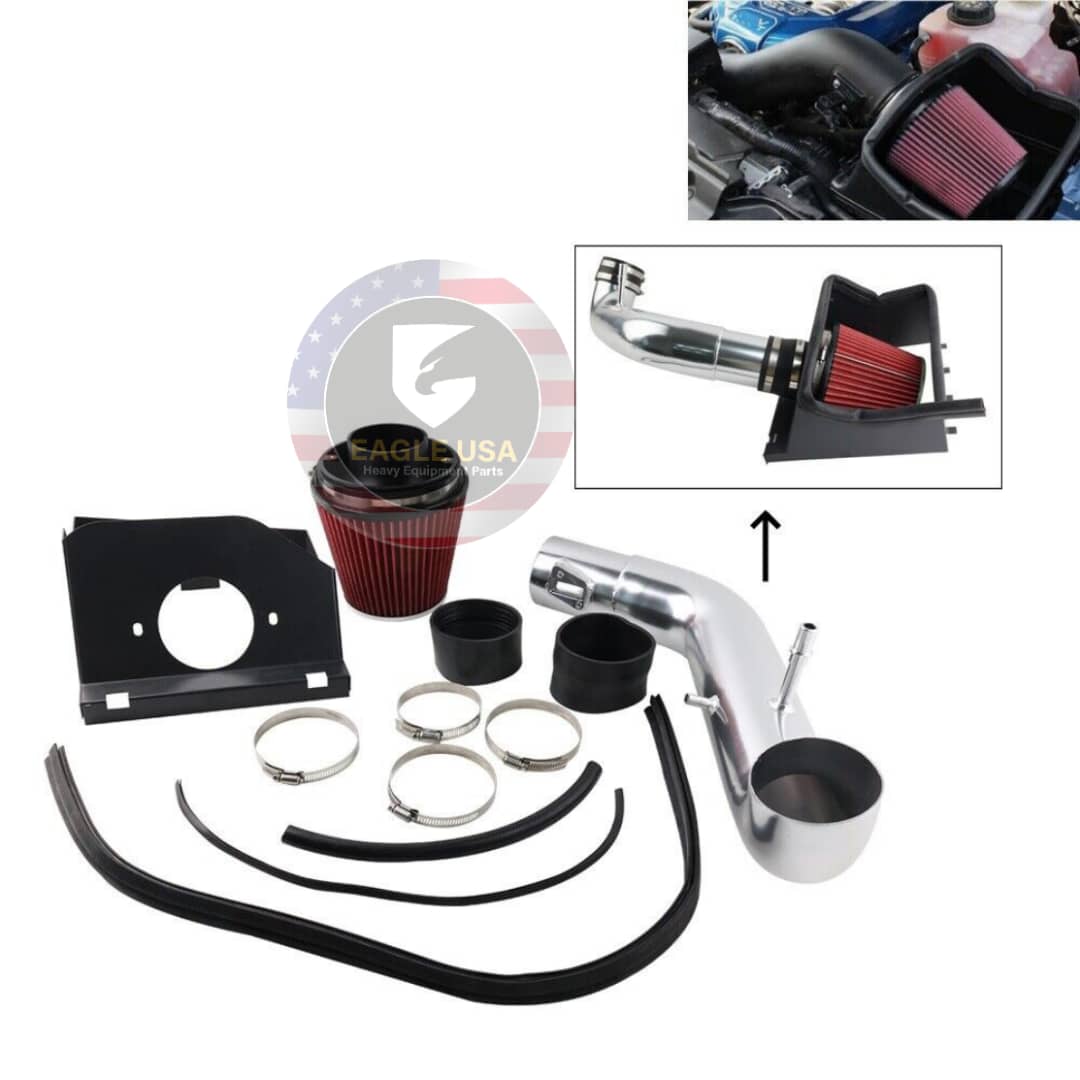 Fits 2011-2014 Ford F150 5.0L V8 Engine Cold Air Intake Kit System Heat Shield - Image 3